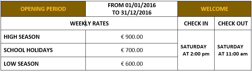 tarif gb le fracois 2016